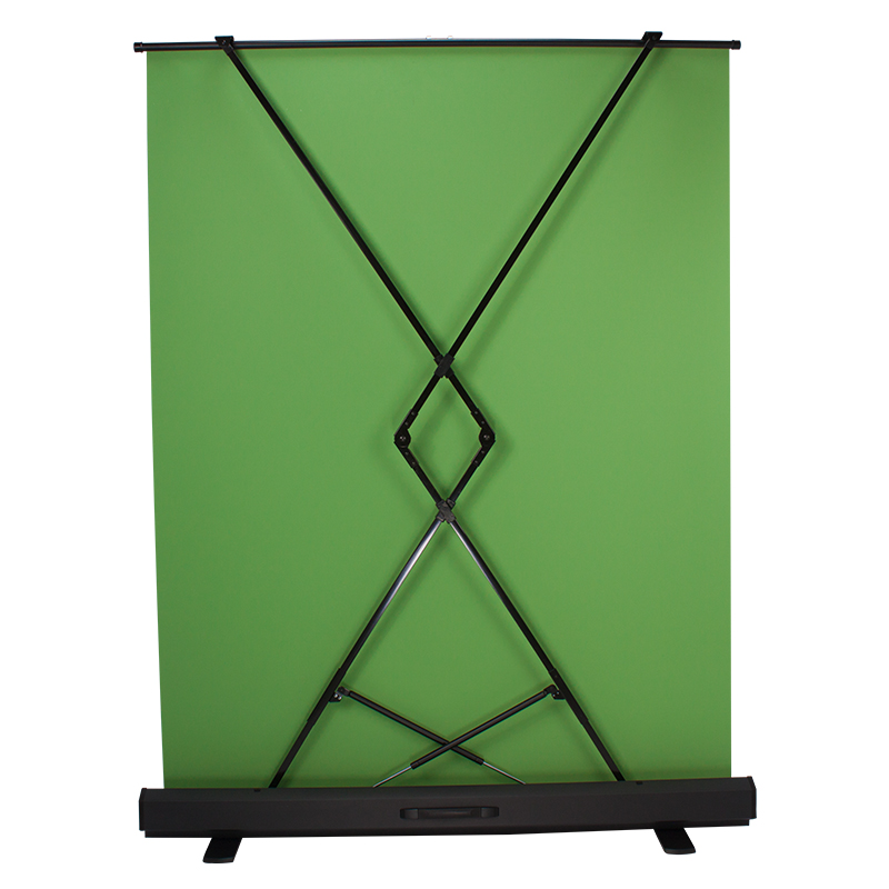 Green Screen Collapsible - Zusammenklappbares virtuelles Spiel aus grünem Bildschirmstoff,