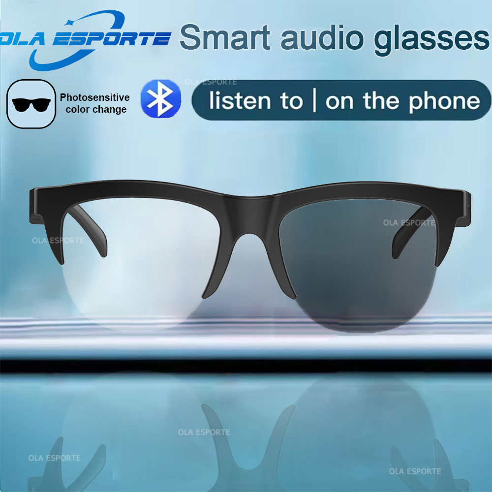 Esports Gaming Video - 2025 Lichtempfindliche Farbwechsel-Smart-Brille, Bluetooth, Sprachanrufe, Steuerung