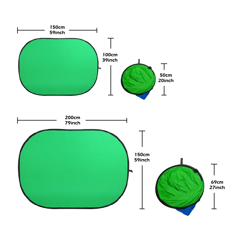 TENWISH 100*150cm / 200*150cm  – Green Screen Collapsible Bewertung und Preis