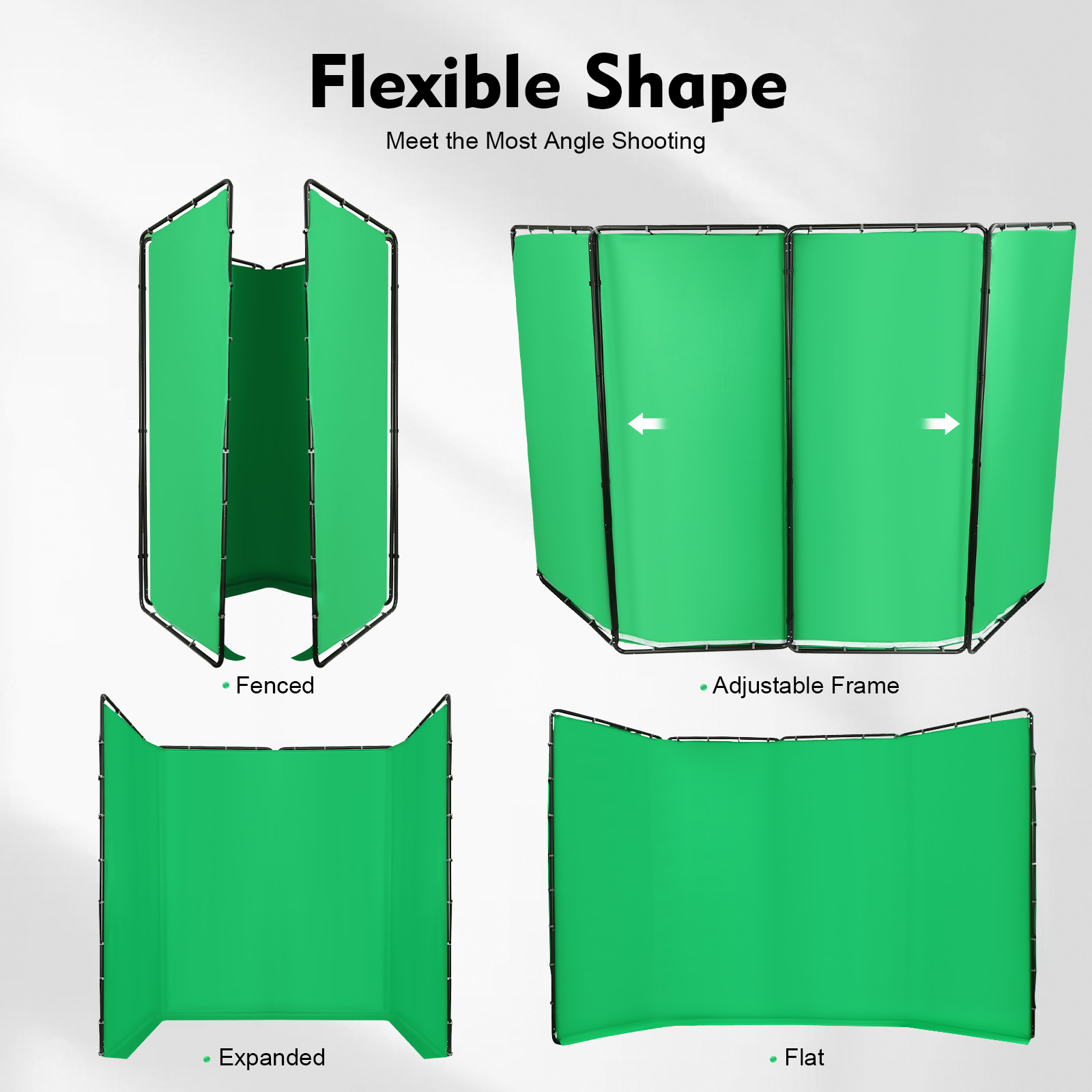 4 x 2,4 m großer Fotografie-Hi – Green Screen Collapsible Bewertung und Preis