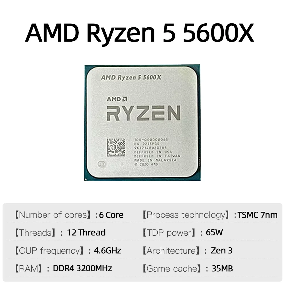AMD Ryzen 5 5600X Prozessor Ne – Amd Cpu Ryzen 5 Bewertung und Preis
