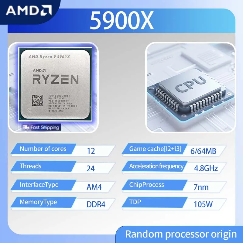 AMD Ryzen 9 5900X R9 5900X 3,7 – Amd Cpu Ryzen 9 Bewertung und Preis