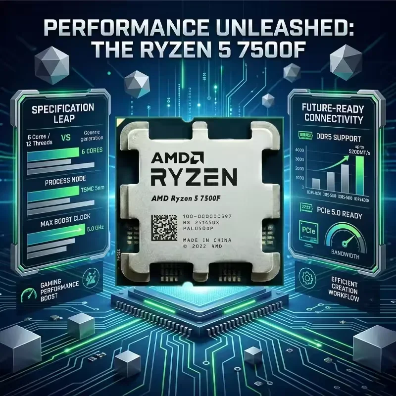 Neuer Tray AMD Ryzen 5 7500F 6 – Amd Cpu Ryzen 5 Bewertung und Preis