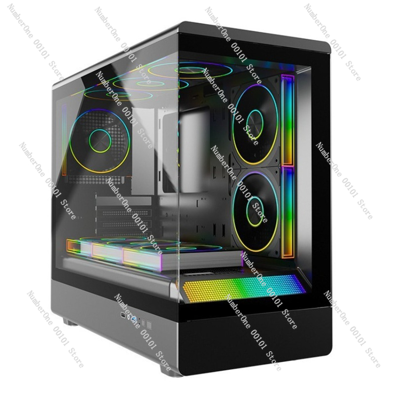 Panorama-Gehäuse aus gehärtete – Esports Gaming Pc Build Bewertung und Preis